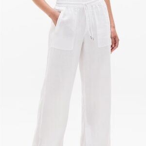Athleta White Wide-Leg Pants
